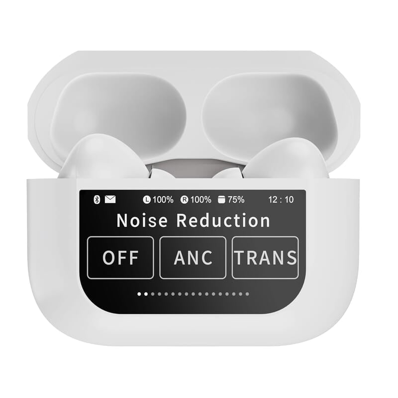 Air Pods Pro TWS Headset with Touch Display Airpods Pro TWS ANC Working / Wallpaper Change / Time Display / Charging Display ANC / ENC Air Pods Pro TWS Headset with Touch Display Airpods Pro TWS ANC Working / Wallpaper Change / Time Display / Charging Display ANC / ENC