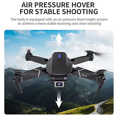 E88 Drone with 1080P Camera 1 Batteries One Key Take Off Land Altitude Hold Automatic Avoidance Obstacles 360° Flip With Aerial Photography Drone Multicolor (One-Battery) E88 Drone with 1080P Camera 1 Batteries One Key Take Off Land Altitude Hold Automatic Avoidance Obstacles 360° Flip With Aerial Photography Drone Multicolor (One-Battery)