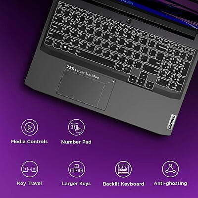 Lenovo IdeaPad Gaming 3 11th Gen Intel Core i5-11320H 15.6" (39.62cm) FHD IPS 144Hz Gaming Laptop (8GB/512GB SSD/Win 11/NVIDIA RTX 2050 4GB/Alexa/3 Month Game Pass/Shadow Black/2.25Kg), 82K101PBIN Lenovo IdeaPad Gaming 3 11th Gen Intel Core i5-11320H 15.6" (39.62cm) FHD IPS 144Hz Gaming Laptop (8GB/512GB SSD/Win 11/NVIDIA RTX 2050 4GB/Alexa/3 Month Game Pass/Shadow Black/2.25Kg), 82K101PBIN