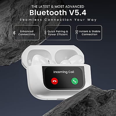 Air Pods Pro TWS Headset with Touch Display Airpods Pro TWS ANC Working / Wallpaper Change / Time Display / Charging Display ANC / ENC Air Pods Pro TWS Headset with Touch Display Airpods Pro TWS ANC Working / Wallpaper Change / Time Display / Charging Display ANC / ENC